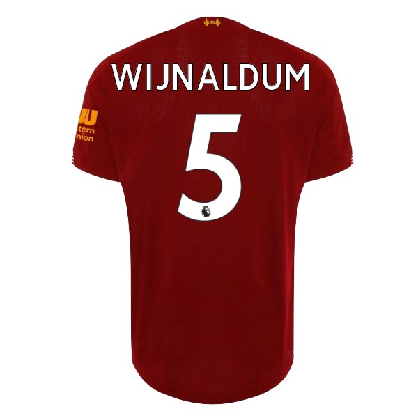 Camiseta Liverpool NO.5 Wijnaldum 1ª 2019/20 Rojo